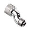 Bitspower connector 90 degrees G1/4 inch female thread to 19/13mm - rotatable, shiny silver image number null
