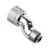 Bitspower connector 90 degrees G1/4 inch female thread to 19/13mm - rotatable, shiny silver