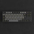 AKKO Black & Gold 5087S V1 Gaming Keyboard, RGB &ndash; Akko V3 Cream Blue Pro Switches, ISO DE, black & gold image number null