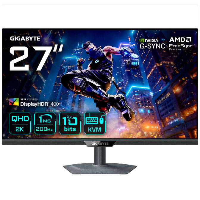 Gigabyte M27Q2 QD, 27-inch QHD Gaming Monitor, 210 Hz, SS-IPS Panel, G-Sync Compatible image number 0