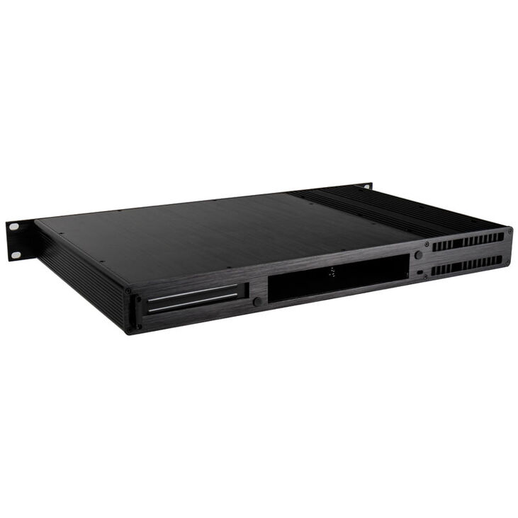 Akasa Galileo TU1 Thin-Mini-ITX 1U Gehäuse, OEM - schwarz image number 1