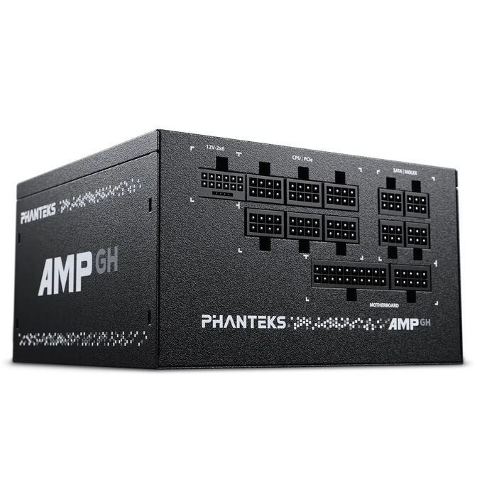 Phanteks AMP GH V2 1200W 80 PLUS Platinum Netzteil, PCIe 5.1, ATX 3.1 - 1200 Watt, schwarz image number 2