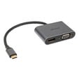 Akasa USB Typ C 2-In-1 Display-Adapter - silber image number null