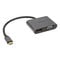 Akasa USB Typ C 2-In-1 Display-Adapter - silber