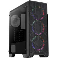 Aerocool Ore Saturn FRGB Midi-Tower, Tempered Glass - schwarz