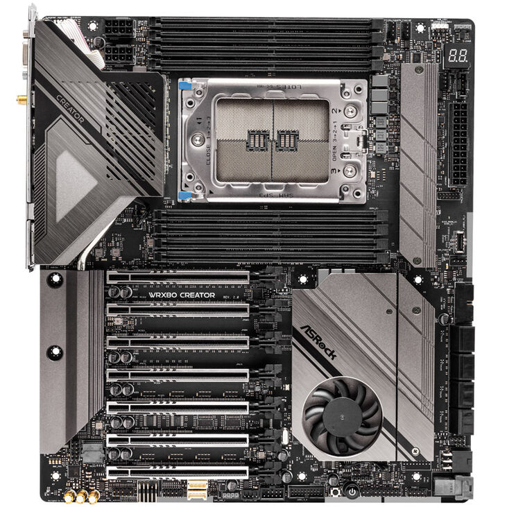 ASRock WRX80 Creator R2.0, AMD WRX80 motherboard, Socket sWRX8 image number 2
