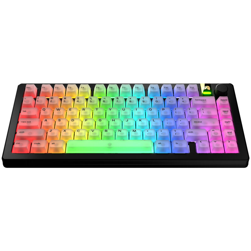 Glorious Polychroma V2 Keycaps, ANSI Layout (US), Polycarbonat, UV-Druck - Transparent