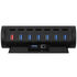 Streamplify HUB CTRL 7, 7x USB 3.0 Typ A, RGB, 12V, EU-Netzkabel - schwarz image number null