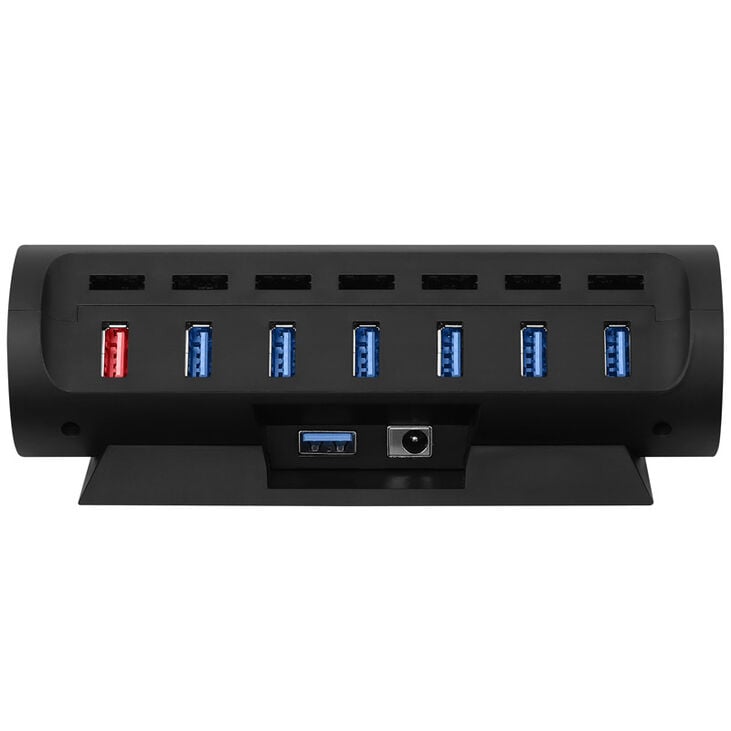 Streamplify HUB CTRL 7, 7x USB 3.0 Typ A, RGB, 12V, EU-Netzkabel - schwarz image number 3