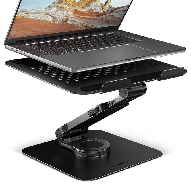 AXAGON STND-LQ St&auml;nder f&uuml;r 10 bis 16 Zoll Laptops und Tablets - silber image number 0