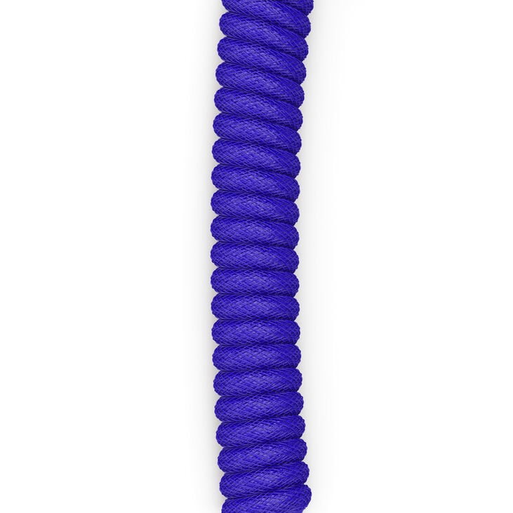 Glorious GMMK Coiled Cable Cobalt Blue, Spiral Keyboard Cable, USB-C/USB-A - Dark Blue/Black image number 4