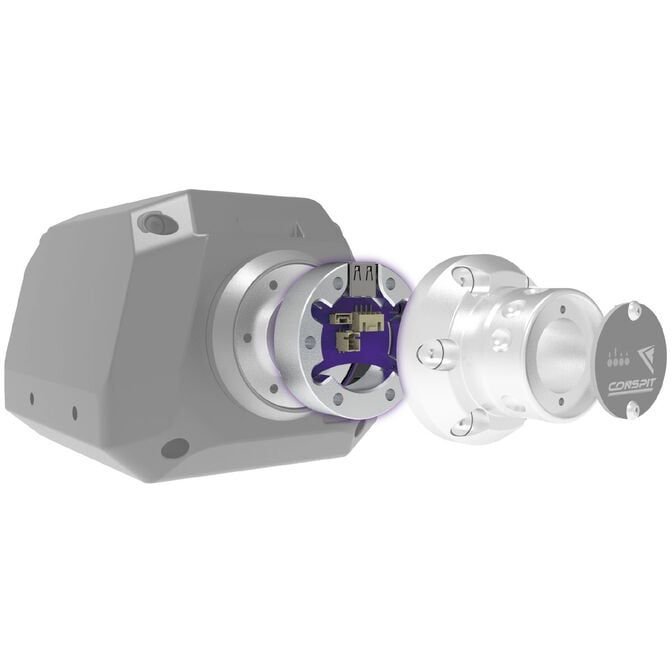 Conspit USB-A Adapter Spacer, for ARES Wheelbases - silver image number 2