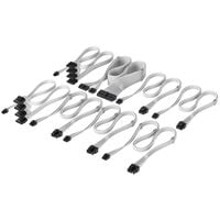 Corsair Premium Sleeved DC Cable Pro Kit, f&uuml;r Typ-5-Netzteil - wei&szlig;