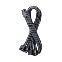 CableMod C-Series Pro ModMesh 12V-2x6 Cable, Sleeved, 16-Pin to 4x 8-Pin, for Corsair Type 4 and 3 PSUs - carbon, 60cm