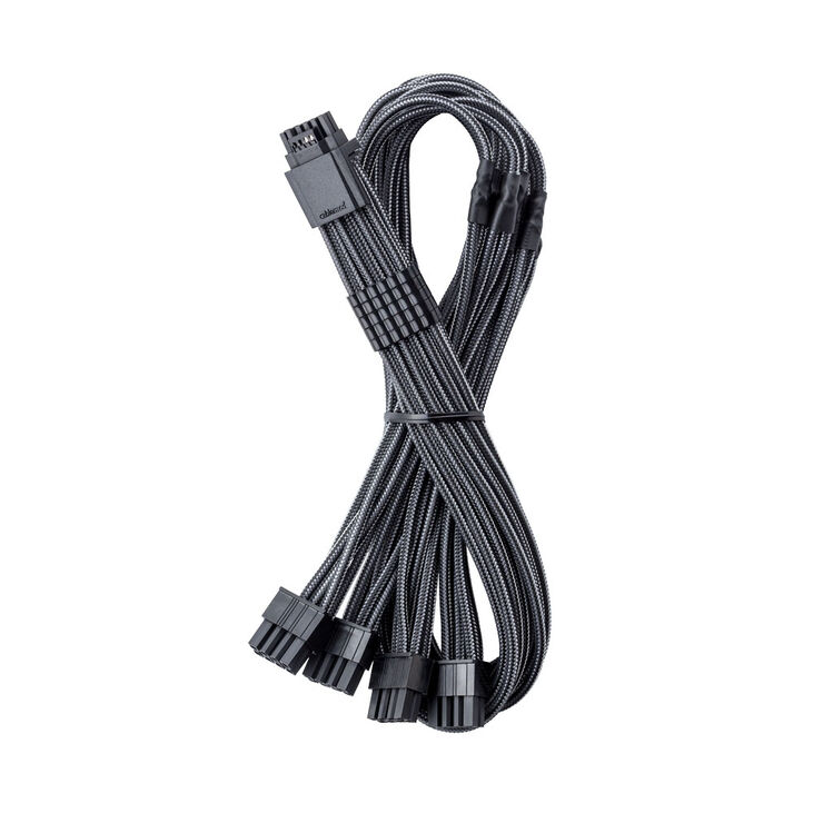 CableMod C-Series Pro ModMesh 12V-2x6-Kabel, Sleeved, 16-Pin zu 4x 8-Pin, für Corsair Type 4 und 3 PSUs - carbon, 60cm image number 0