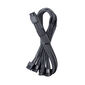 CableMod C-Series Pro ModMesh 12V-2x6-Kabel, Sleeved, 16-Pin zu 4x 8-Pin, für Corsair Type 4 und 3 PSUs - carbon, 60cm