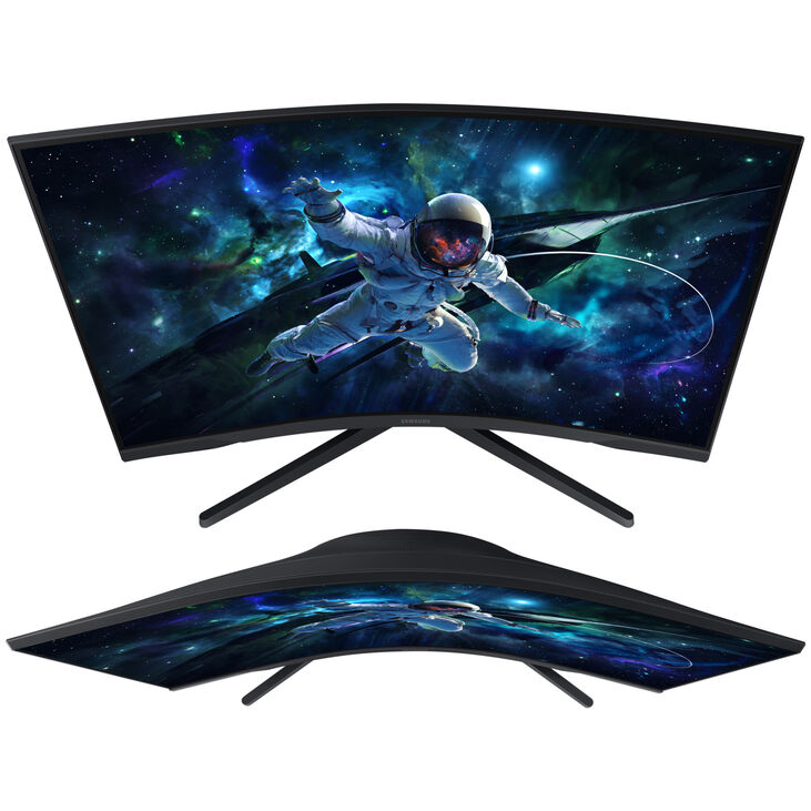 Samsung Odyssey G5 G55C (2024), 32 inch Curved Gaming Monitor, 165 Hz, VA, FreeSync Premium image number 4