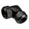 Alphacool Eiszapfen 13mm hard tube screw fitting 90 degree L-connector acrylic-brass tubes - black