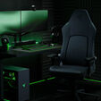 Razer Iskur V2 NewGen Gaming-Stuhl, ergonomisches Design, HyperFlex-Lordosenst&uuml;tze, 4D-Armlehnen - schwarz image number null