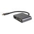 Akasa USB Typ C 2-In-1 Display-Adapter - silber image number null