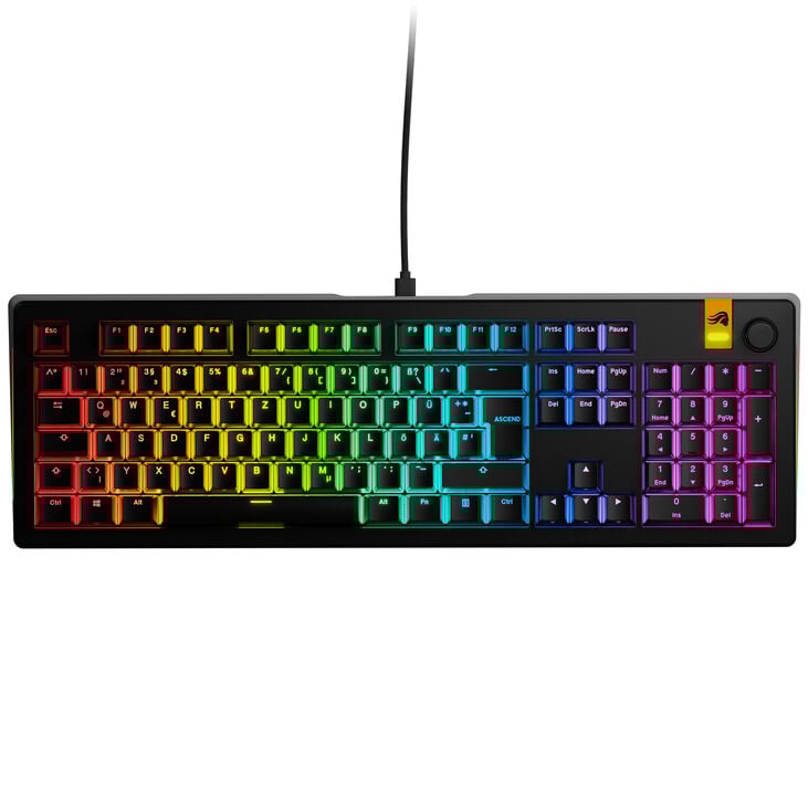 Glorious GMMK 3 HE 100 % Custom Gaming-Tastatur - Pre-Built, ISO (DE), Fox HE Switches, schwarz image number 1