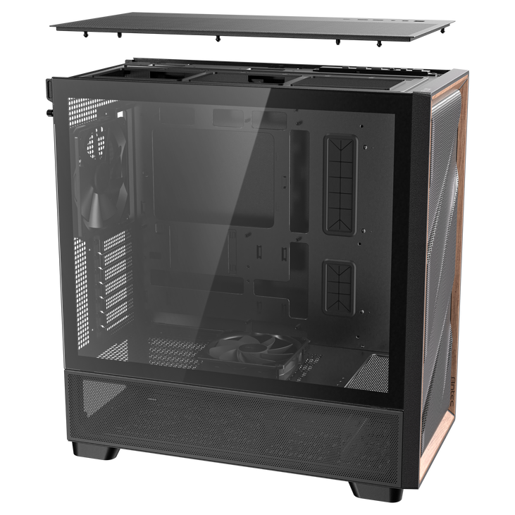 Antec Flux PC Case, Mid Tower, E-ATX, Tempered Glass – Black image number 16
