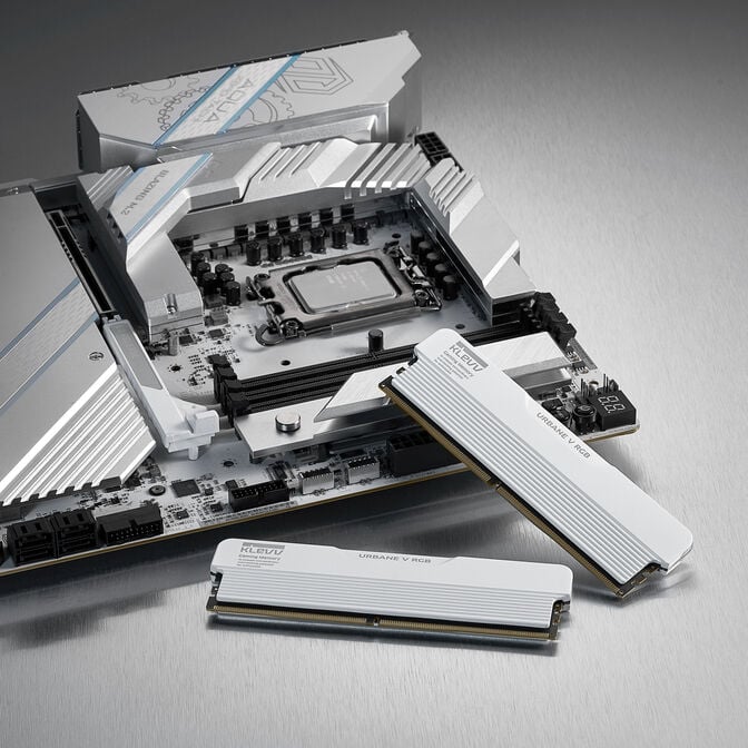 KLEVV URBANE V RGB DDR5-6000 RAM, CL30, XMP 3.0 & EXPO - 32 GB Dual-Kit, wei&szlig; image number 12