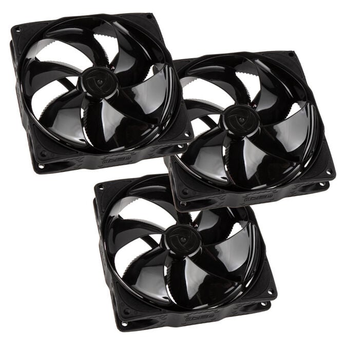 Noiseblocker NB-eLoop Fan B12-PS Black Edition - 120mm PWM, 3 pieces image number 0