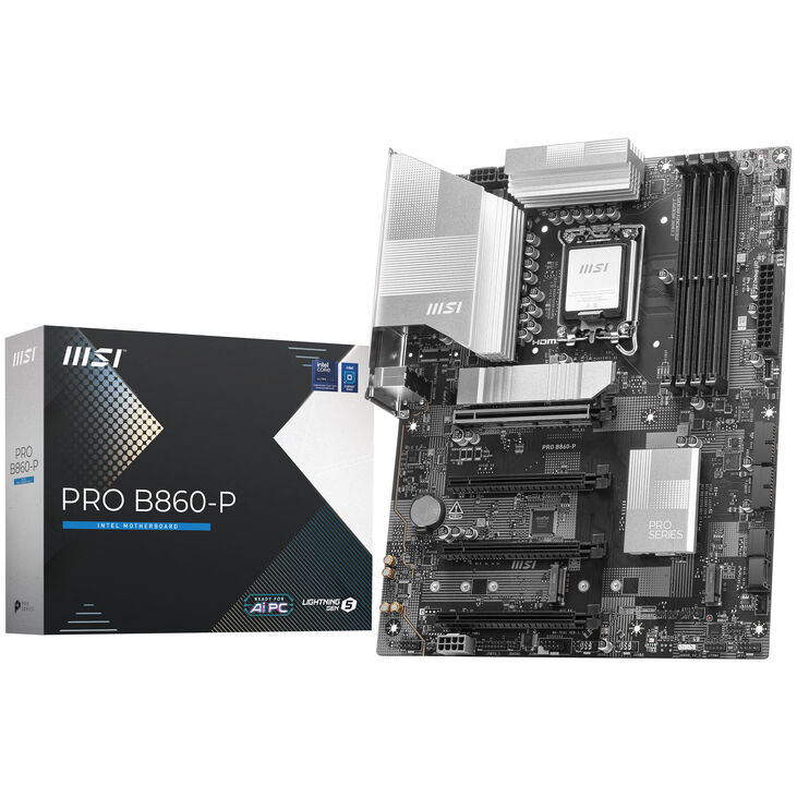 MSI PRO B860-P Motherboard, socket LGA 1851, Intel B860, ATX, DDR5 image number 0