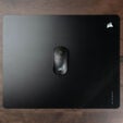 Corsair MM Glass Mauspad, matte Glasoberfl&auml;che, rutschfeste Basis - schwarz, 40cm x 50cm image number null