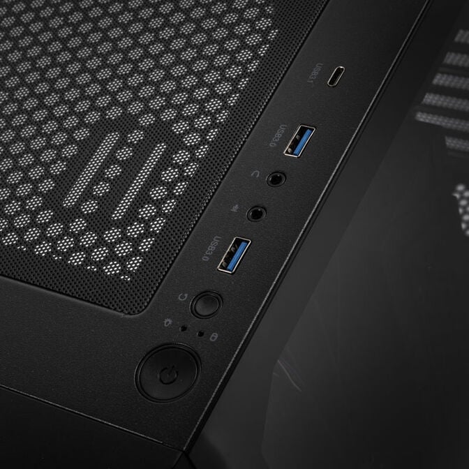 Seasonic Arch Q503 PC Case, Mid Tower + CONNECT DGC-650 Gold Power Supply - black image number 3