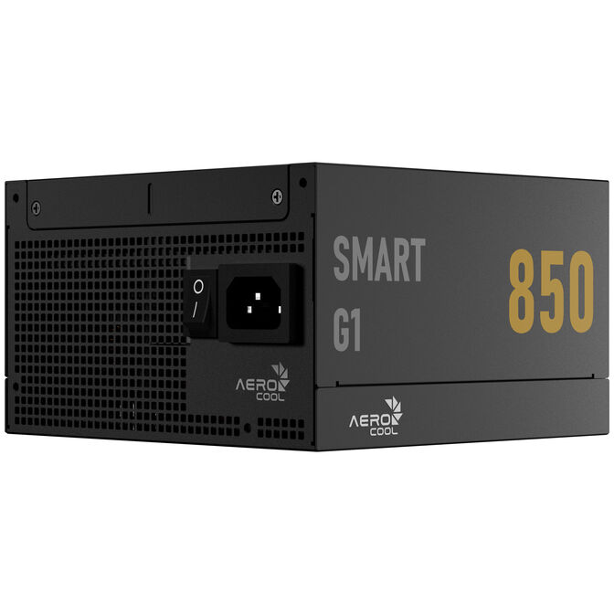 AeroCool Smart G1 80 PLUS Gold Power Supply, PCIe 5.1, ATX 3.1 - 850 Watt, black image number 2