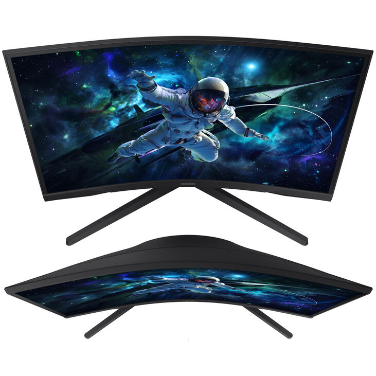 Samsung Odyssey G5 G55C (2024), 68.6 cm (27 inches) Curved, 165 Hz, FreeSync Premium, VA - DP, HDMI image number 4