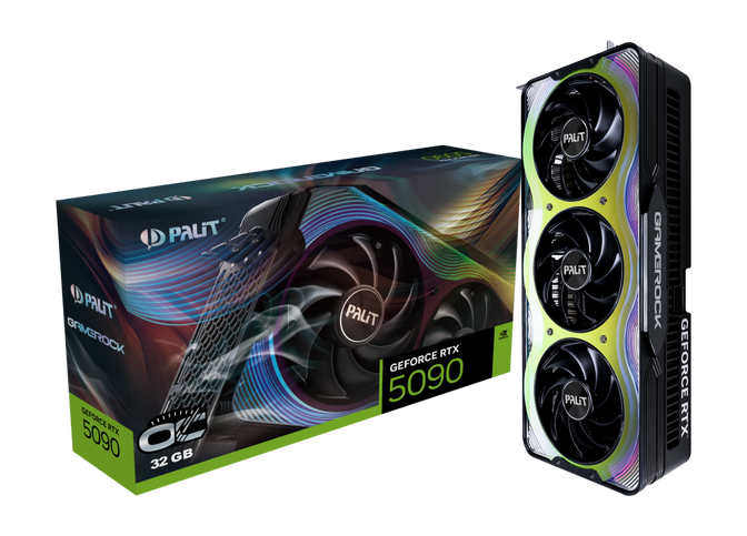 Palit GeForce RTX 5090 GameRock OC, 32768 MB GDDR7 image number 0