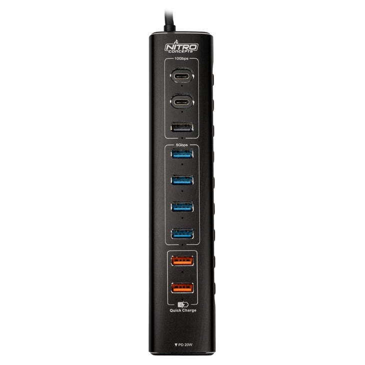 Nitro Concepts UH1 10-Port HYBRID USB HUB image number 1