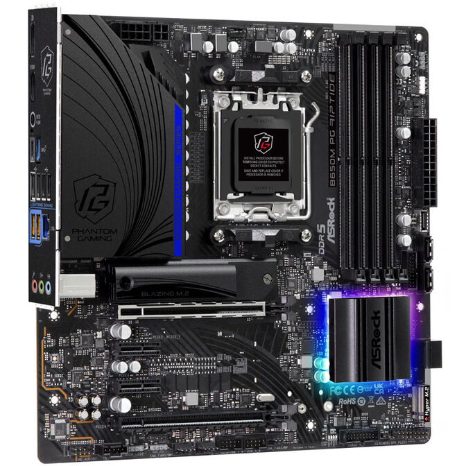 ASRock B650M PG Riptide, AMD B650 Motherboard - Socket AM5, DDR5 image number 1