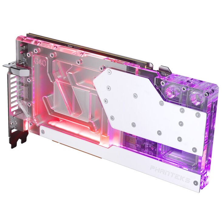 PHANTEKS Glacier G40 RTX 4090 Waterblock incl. Backplate for Asus, D-RGB - white image number 1