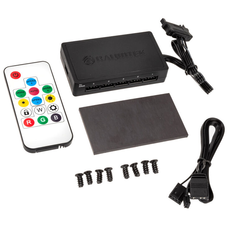 Raijintek EOS 12 RBW ADD Lüfter, 2er-Set inkl. Controller - schwarz, 120mm image number 8