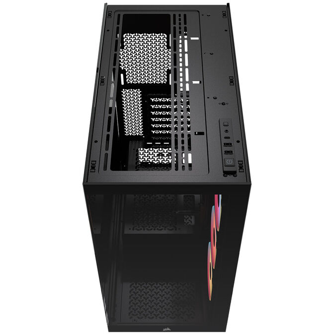 Corsair 3500X LX-R PC Case, Mid Tower, E-ATX, RGB, Tempered Glass - black image number 4
