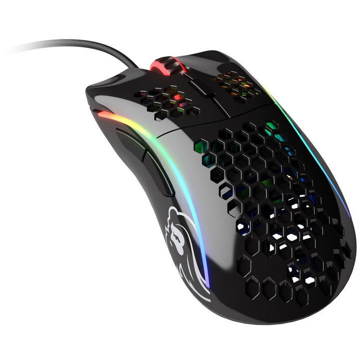 Glorious Model D Gaming Mouse - black, glossy + mousepad - XL image number 1