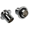 Bitspower Touchaqua Link Adapter Male G1/4 Zoll AG auf Link Tube verstellbar 16-22mm - 2er-Pack, sil image number null