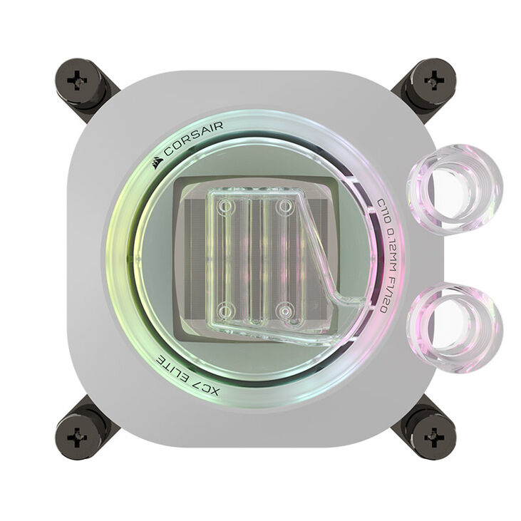 Corsair Hydro X Series XC7 RGB Elite CPU Water Block LGA 1700, AM4 / AM5 - white image number 1