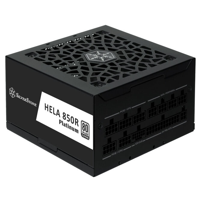 SilverStone HELA 850R 80 PLUS Platinum power supply, ATX 3.1, PCIe 5.1 - 850 watts, black image number 2