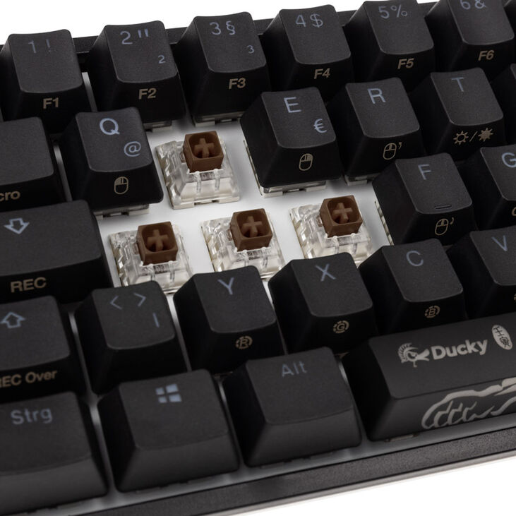 Ducky One 2 Pro Mini Gaming Tastatur, RGB LED - Kailh Brown image number 7