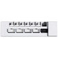 Lian Li EDGE HUB, 4x USB, 6x PWM - weiß