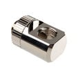 EK Water Blocks EK-Torque Adapter T-Splitter G1/4 inch male to 2x G1/4 inch female - rotary, nickel silver image number null