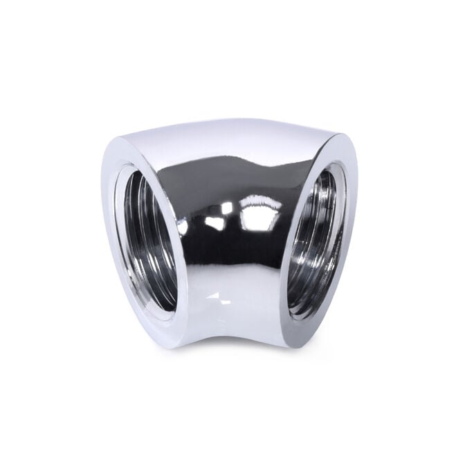 Alphacool 45 Grad G1/4 Zoll IG auf G1/4 Zoll IG, chrome image number 1