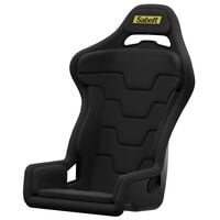 Sabelt SRS-1 Simracing-Sitz, Glasfaser-Schale, gepolstert - deep black