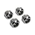 Corsair Hydro X Series XF Hardline fitting straight G1/4 inch to 12mm OD hard tube - 4 pack, chrome image number null