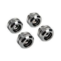 Corsair Hydro X Series XF Hardline Anschluss gerade G1/4 Zoll auf 12mm AD Hardtube - 4er Pack, chrom